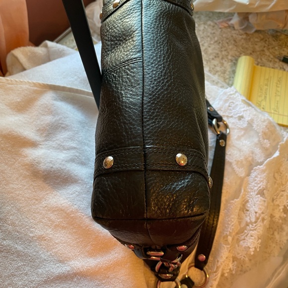 Coach vintage, Authentic Stephano, leather shoulder bag Leather silver hardware - Picture 12 of 16